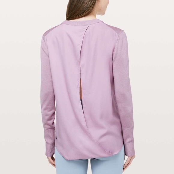 Lululemon Still At Ease Cashmere Blend Pullover Size 10 - Picture 4 of 6